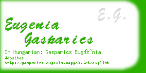 eugenia gasparics business card